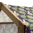 thumbnail image 5 of Vegetable Art Pet House, Vibrant Artichoke Motif Exotic Kitchen Organic Recipe Diet Menu Kitchen, Outdoor & Indoor Portable Dog Kennel with Pillow and Cover, 5 Sizes, Plum Fern Green, by Ambesonne, 5 of 5