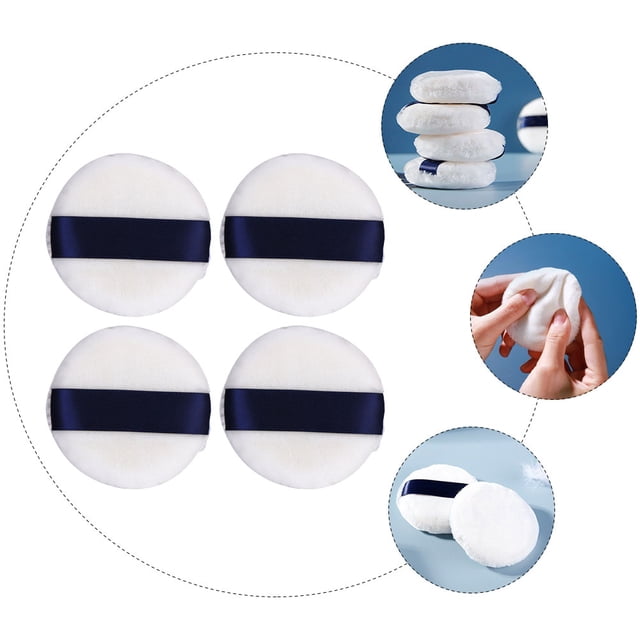 OULII 4 Pcs Éponges Rondes pour Fond de Teint avec Texture Douce pour Femmes