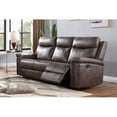 thumbnail image 2 of New Classic Furniture Quade Polyester Fabric Sofa with Dual Recliner in Mocha, 2 of 9