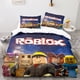 thumbnail image 3 of Juego de tres piezas de impresión Digital 3D Roblox, funda de edredón circundante, funda de almohada, ropa de cama para niños y niñas, 3 of 4