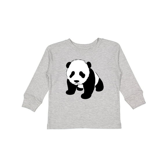 Inktastic Panda Bear Boys or Girls Long Sleeve Toddler T-Shirt
