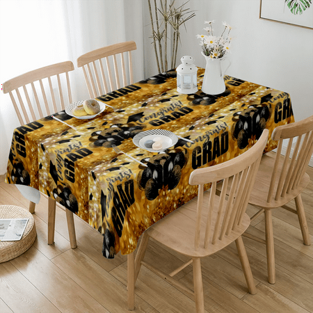 

Congrats GRAD Party Tablecloths Large Rectangular Table Cover Hawaii Theme Aloha Grad Party Supplies for Class School 2023 Graduation Party Decoration(#112 S-54x54 )