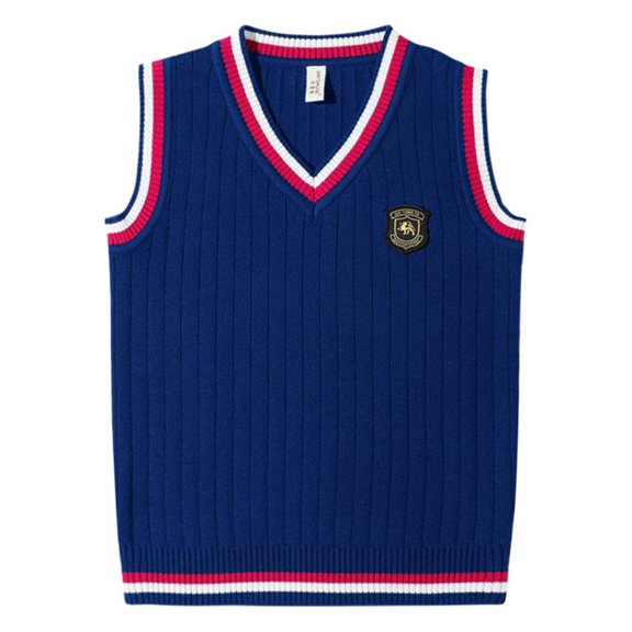 URMAGIC Toddler Unisex Knit 100% Cotton Sweater Vest Sleeveless Pullover Knitted Waistcoat