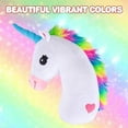 thumbnail image 6 of ArtCreativity Unicorn Head Magical Plush Pillow, Ultra Soft Rainbow, 6 of 6