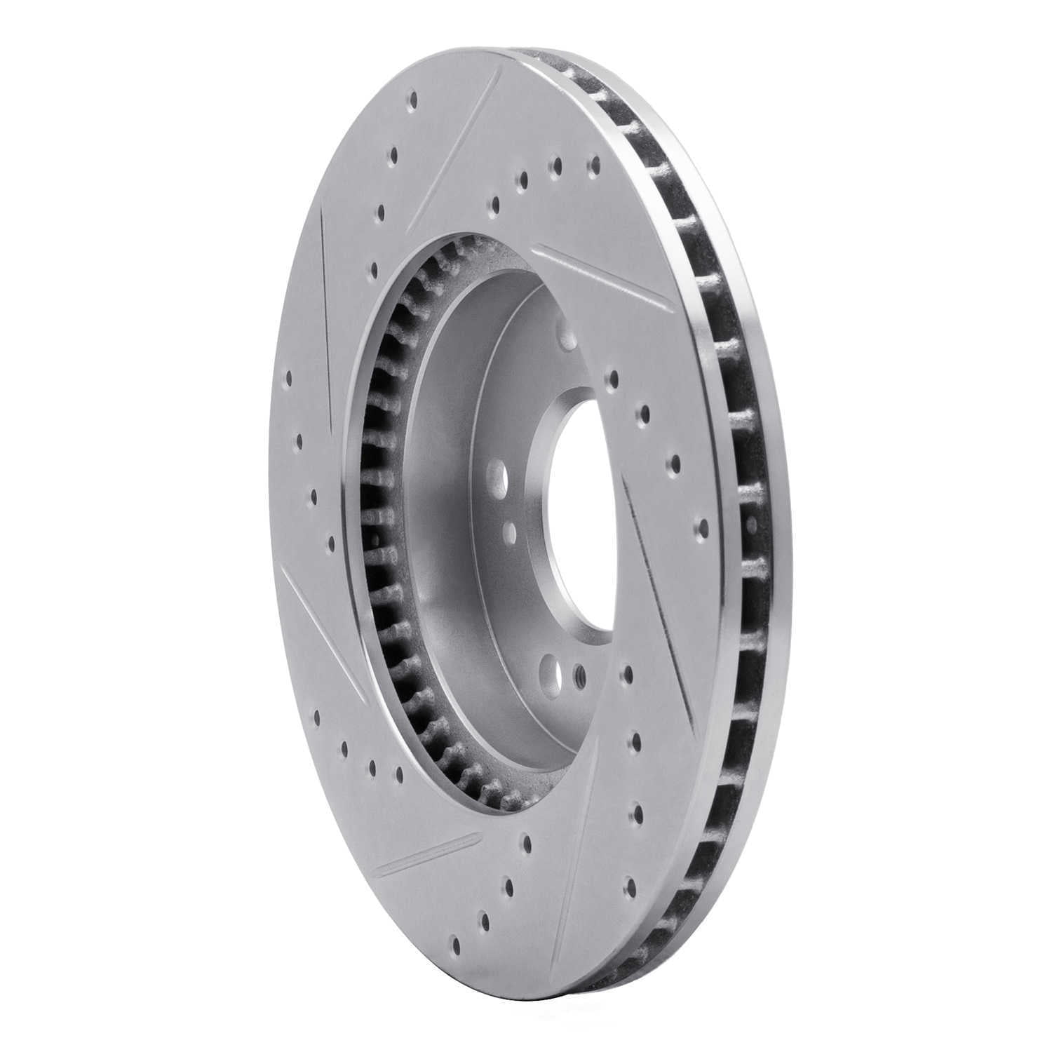 Dynamic Friction Company 631-59040R DFC Brake Rotor - Drilled And Slotted - Silver