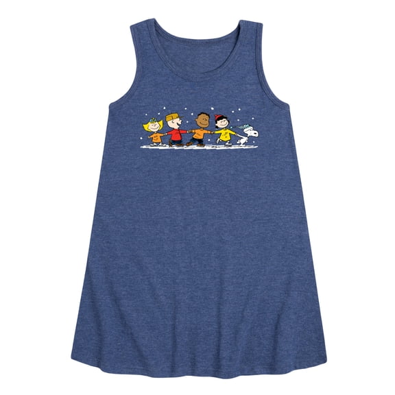 Peanuts - Group Skate - Toddler & Youth Girls A-line Dress