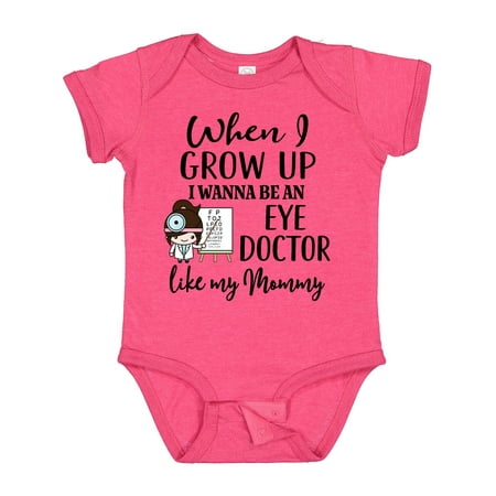 

Inktastic Future Eye Doctor Like Mommy Optometrist Gift Baby Girl Bodysuit
