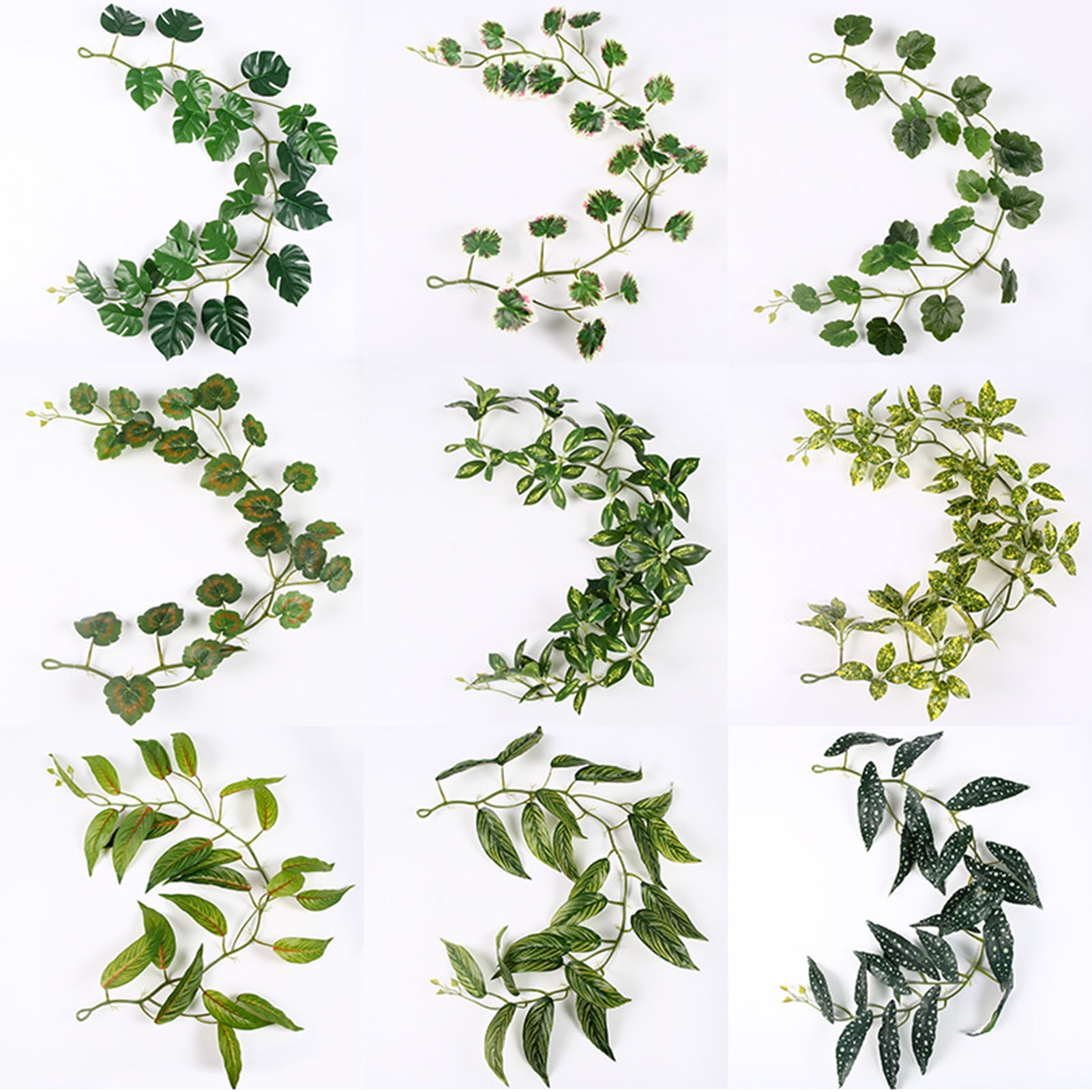 Visland Artificial Hanging Leaves Vines, Artiflr 4Ft Fake Leaves Twigs