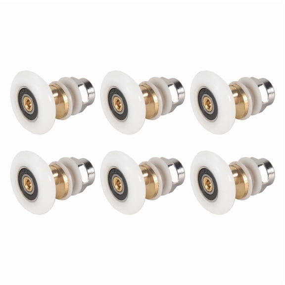 6PCS 27mm Shower Door Rollers for the Bathroom Glass Sliding Pulleys Wheels Ultra-Quiet