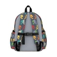 thumbnail image 3 of Colorful Bigfoot Pattern Backpack for School,Schoolbag with Adjustable Shoulder Straps & Padded Back,13.4"x11"x4.7", 3 of 6