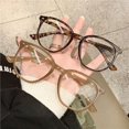 thumbnail image 3 of Gafas de sol poligonales lisas con lentes planas anti luz azul, gafas de montura grande, gafas de estilo versátil, 3 of 5