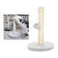 thumbnail image 3 of Rascador para gatos con de sisal de hierba gatera, protector de muebles, raspadores para gatos, 30 cm de alto - marrón Sunnimix Poste rascador para gatos, 3 of 8