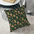 thumbnail image 6 of Square Throw Pillow Covers with Core, Christmas Sugar Cookies Print Pillows for Sofa Beds, 20"x20", 6 of 9