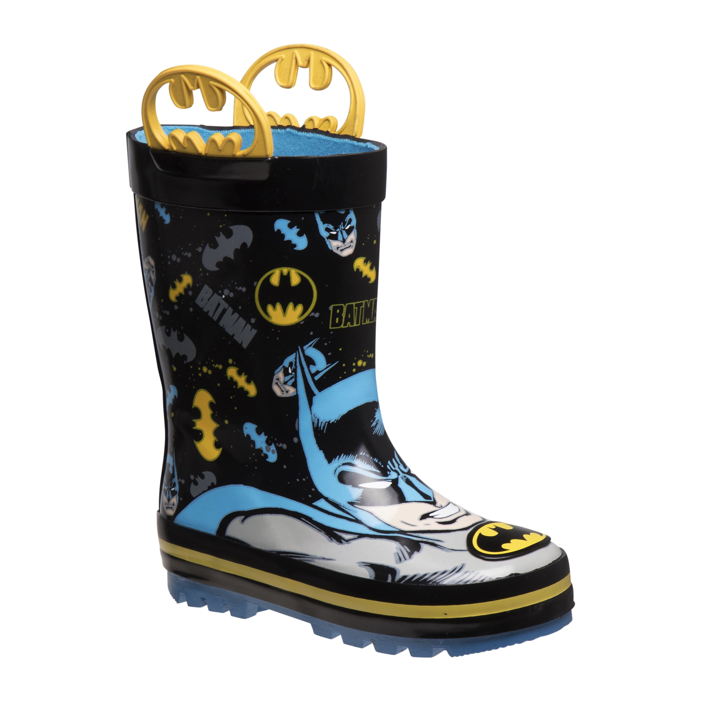 radicaal van nu af aan Kennis maken Batman Toddler Dual Sizes Batman Rainboots - Walmart.com