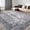 Bohemian-Grey, variant on 8x10 Boho Area Rug, Washable Vintage Persian Rug with Non-Slip Rubber Backing for Living Room