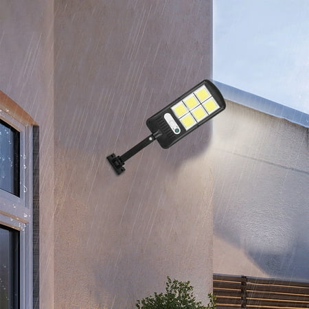

Nhthy Solar Powered Outdoor Lights Motion Sensor Garden Security Energy-Efficient Solar Lights for Patio Paths & Yard ABS Weatherproof Outdoor Light Human Body Sensing Bright LED. Black