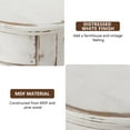 thumbnail image 6 of FOROUTIA Tall End Table Set of 2,Rustic Round Side Tables with Drawer and Shelf for Bedroom,Living Room,Space Saving, 6 of 7