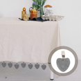 thumbnail image 2 of Tablecloth Weights Clothes Hangers, Heart Shaped Stone Tablecloth Weights Marble Table Cloth Clips For Outdoor Picnic Table Decoration, 2 of 5