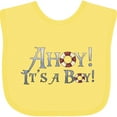 thumbnail image 3 of Inktastic Ahoy It's a Boy Boys Baby Bib, 3 of 4