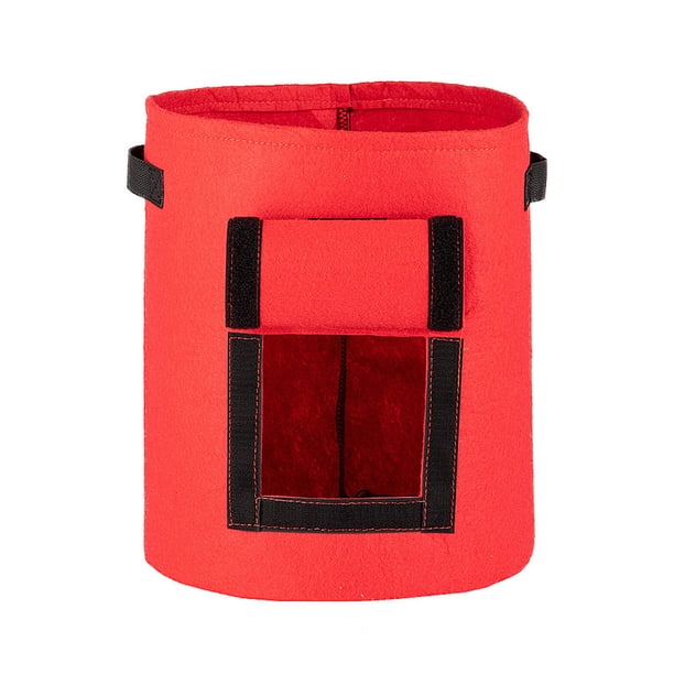 Bolsa de plantación de patatas ecológica, no tejida, transpirable, bolsa de crecimiento de plantas, maceta de cultivo de jardín, rojo AweSitey JJ18805-04