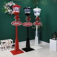 thumbnail image 3 of KG Navidad lujosa Luz De Navidad iluminación Musical para nieve rojo negro blanco poste para nieve farola luces decorativas navideñas, 3 of 4