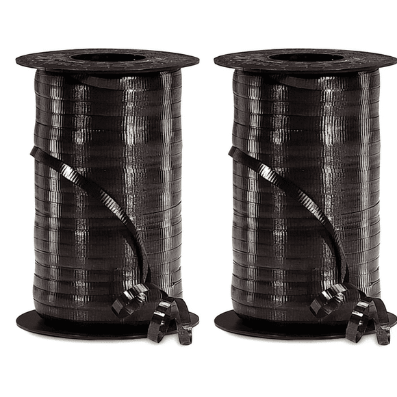 Hilo Listón Curly INFLANDO TU NEGOCIO 100m negro