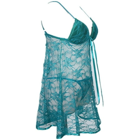 

Seyurigaoka Women s Sleepwear Sexy Lingerie Lace Babydoll Nightwear Homewear