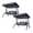 Grey 2Pack, variant on 2Pcs Outdoor Porch Swing With Adjustable Ceiling Outdoor Terrace Gliding Swing Without Heavy Bracket Suitable For Terrace Backyard Garden Protective Cover