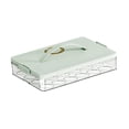 thumbnail image 4 of Contenedor de huevos de 24 rejillas, bandeja para huevos, organizador de huevos para refrigerador, accesorios de cocina Verde, 4 of 6