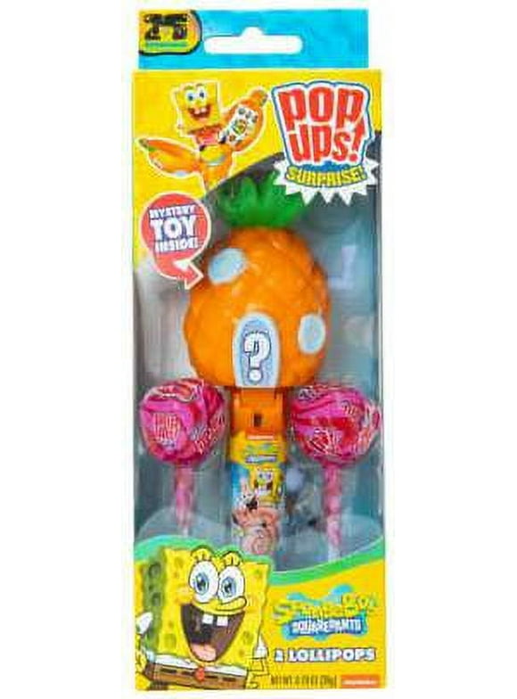 Spongebob Squarepants Chupa Chups Pop Ups! Surprise! Lollipop (2 Lollipops)