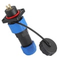 thumbnail image 4 of Enchufe impermeable IP68, conector de alimentación de aviación cuadrado, adaptador de terminal industrial SP163 (380 V, 10 A), 4 of 14