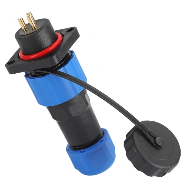 Aviation Connector Plugs, Female Male Aviation Wire Connector Plug IP68 Waterproof Plug 16mm Socket Square Aviation Power Connector Industrial Terminal Adapter SP16
