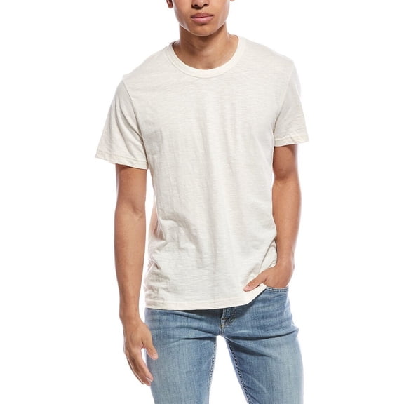Onia mens Slub T-Shirt, XL, White