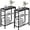 Black*2pcs, variant on DIY Narrow Side Table, 3 Tier End Table with Various Storage Basket, Slim Sofa Side Table for Small Spaces, Skinny Nightstand, for Living Room, Bedroom, Black