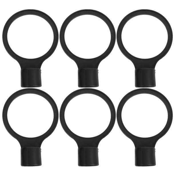 6 conectores flexibles de plástico para conos de tráfico, anillos de repuesto para postes de barreras de seguridad para entrenamiento deportivo y control de multitudes
