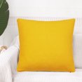 thumbnail image 6 of PiccoCasa 2Pcs Viscose Velvet Soft Decorative Throw Pillowcases 24"x24", Solar, 6 of 7