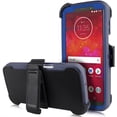 thumbnail image 2 of VALUE PACK + For Motorola Moto Z3/Z3 Play Holster Hybrid Layers Shock Resistant Design Protective Phone Case with Built-in Screen Protector and Kickstand, 2 of 4