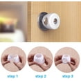 thumbnail image 2 of DERCLIVE Door Knob Safety Cover, 8 Pack Child Proof Door Knob Covers Baby Safety Doorknob Handle Locks, White, 2 of 10
