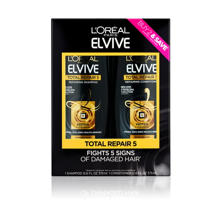 L'Oreal Paris Total Repair 5 Shampoo and Conditioner Value (Best Shampoo Conditioner For Dry Hair)