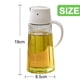 thumbnail image 2 of Botella dispensadora de aceite de oliva para cocinar en la cocina - Recipiente para condimentos con tapa y tapón automáticos - Vinagrera de vidrio a prueba de fugas de acero inoxidable con, 2 of 7