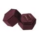 thumbnail image 1 of Caja para Anillos de Terciopelo, Soporte de Exhibición de Anillos de Boda Hexagonal de 2 Ranuras, Estuche de Regalo para Anillos para Ceremonia de Boda, Propuesta, Compromiso, Rojo Fecha, 1 of 7