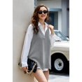 thumbnail image 4 of Zeagoo Women's Sweater Vest Chic Sleeveless V Neck Oversized Pullover Knitted Tops Fall Sweater, 4 of 6