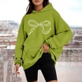 thumbnail image 4 of Chandail à Capuche pour Femmes, Manches Longues, Motif Sportswear, Mode 2025, Décontracté, 4 of 6