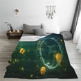 thumbnail image 5 of Sikiie Jelly Fish Ultra-Soft Micro flannel Blanket Luxury All Seasons Warm Blanket for Bedding Sofa and Travel (4 sizes)-60"x50", 5 of 7