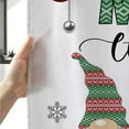 thumbnail image 5 of Christmas Gnomes Shower Curtain, Xmas Holiday Cute Gnome Fabric Shower Curtains Set for Bathroom Decoration with Hooks 72 X 72 Inch Merry Christmas Winter Bath Decor, 5 of 6