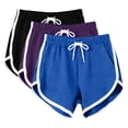 thumbnail image 2 of Zulora Women's Athletic Shorts with Contrast Piping and Drawstring Waist, 2 of 7