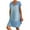 Light Blue Womens Denim Dress Clearance, variant on 100% Denim Dress for Women Distressed Casual Tunic Dress Vintage Pleated Short Sleeve Knee-High Pullover Midi Jean Dress Beachwear Streetwear Loungewear ,Sizes S-3XL