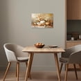 thumbnail image 2 of ZHONGYUTONG Pumpkin Wall Art Autumn Canvas Fall Harvest Theme Pictures Fall Leaf Painting for Thanksgiving Wall Decor Framed (12.00" x 18.00"), 2 of 5