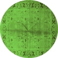 thumbnail image 1 of Ahgly Company Indoor Round Oriental Green Industrial Area Rugs, 5' Round, 1 of 4