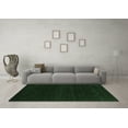 thumbnail image 3 of Ahgly Company Indoor Round Abstract Emerald Green Contemporary Area Rugs, 7' Round, 3 of 4